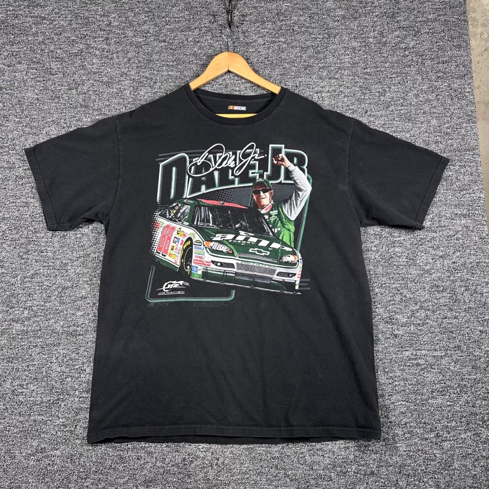 NASCAR Dale Earnhardt Jr 88 Energy Graphic T-Shirt Mens XL Black Short Sleeve